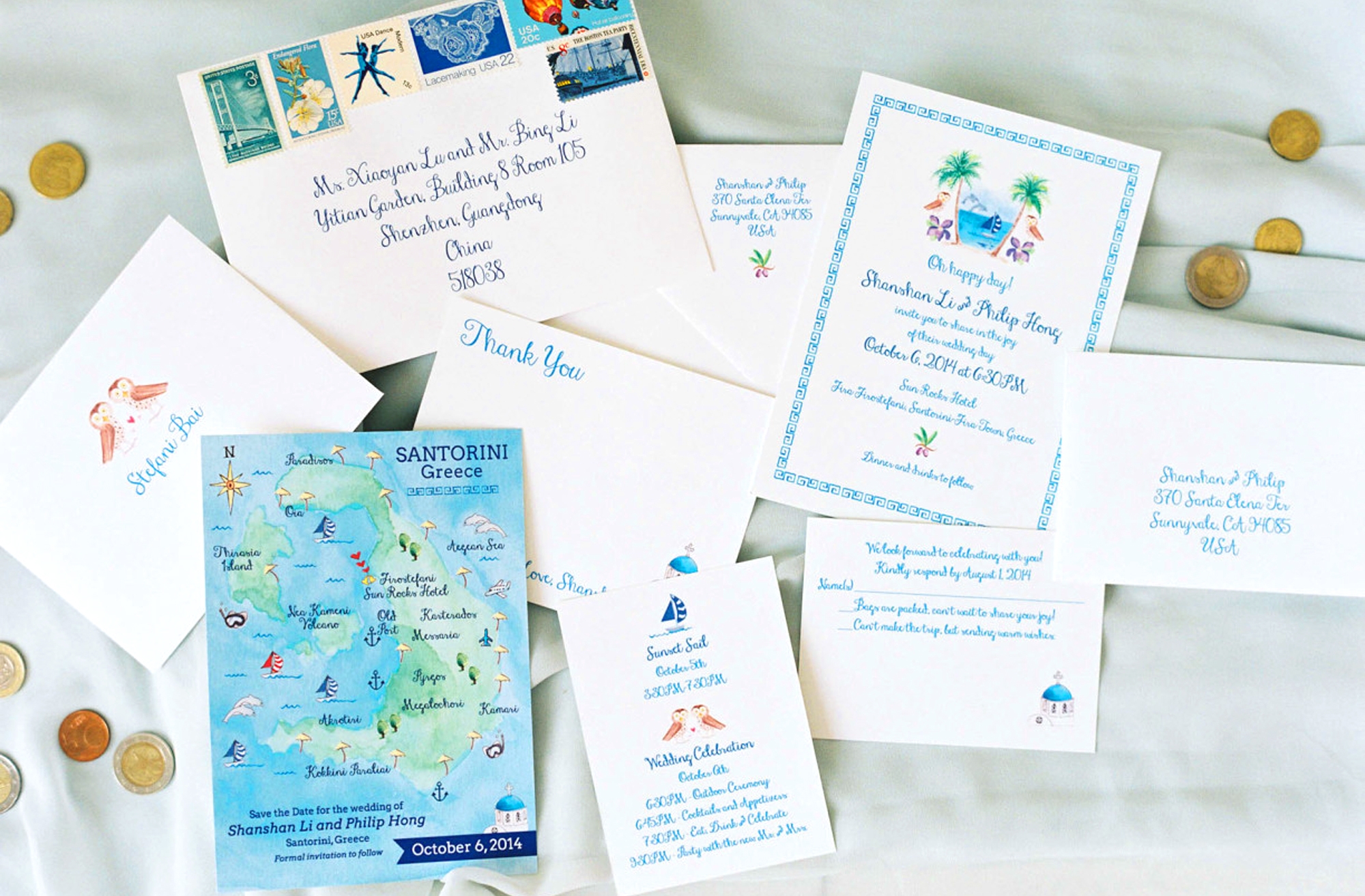 Custom Invitations, Unique Wedding Invitations, Watercolor Art &amp; Stationery