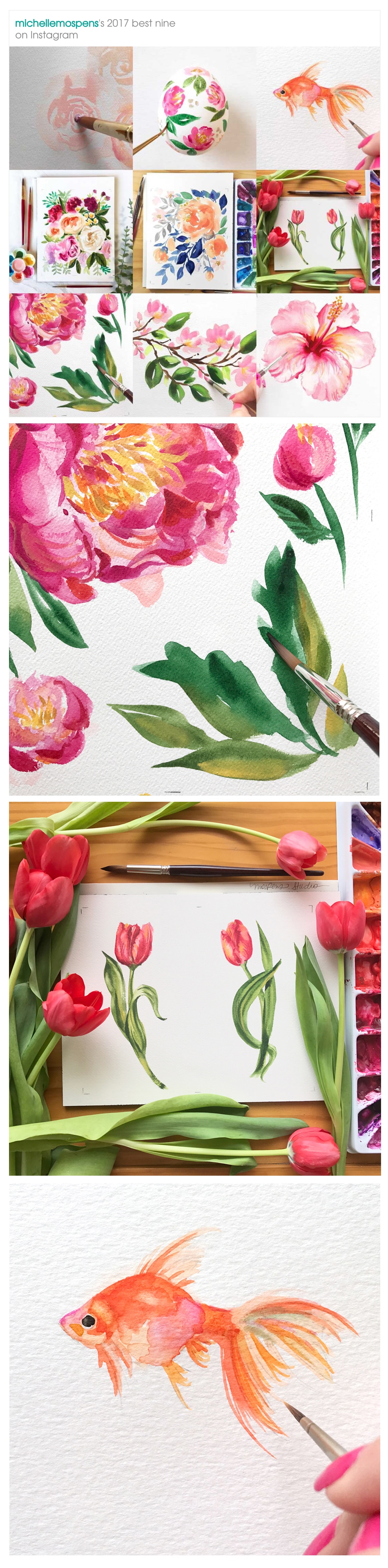 Michelle Mospens watercolor artist and custom invitation designer on Instagram. - Mospens Studio