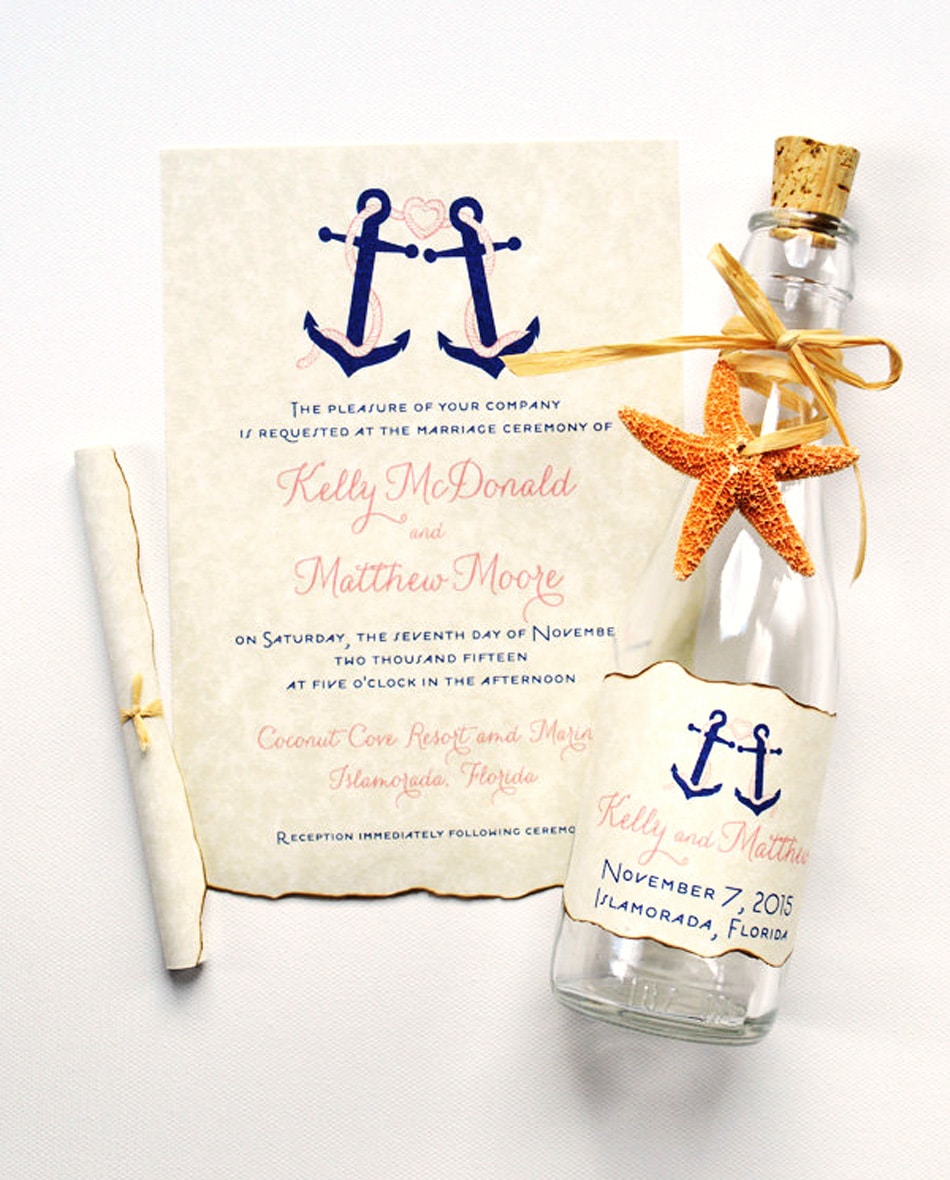 27 Sea-worthy Nautical Wedding Invitations – Mospens Studio Custom
Wedding Invitations & Stationery