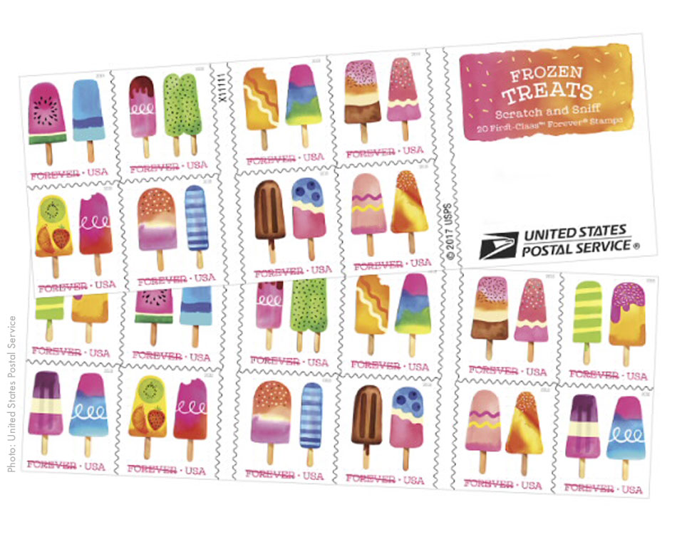 New Scratch-n-Sniff Postage Stamps