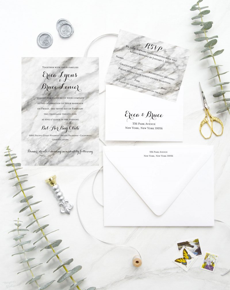 Letterpress Wedding Invitation | Mospens Studio