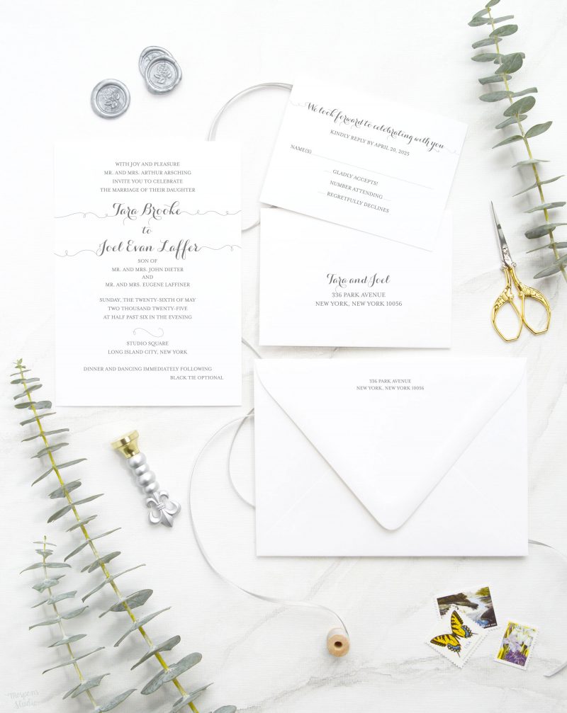 Letterpress Wedding Invitation | Mospens Studio