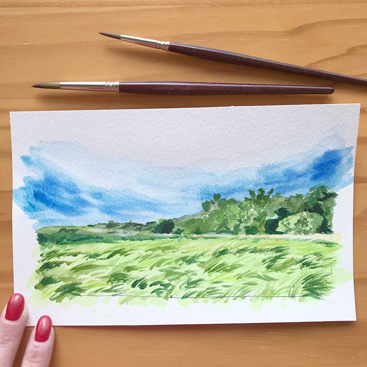 Custom One-Off Hand Painted Watercolour of your favourite place
