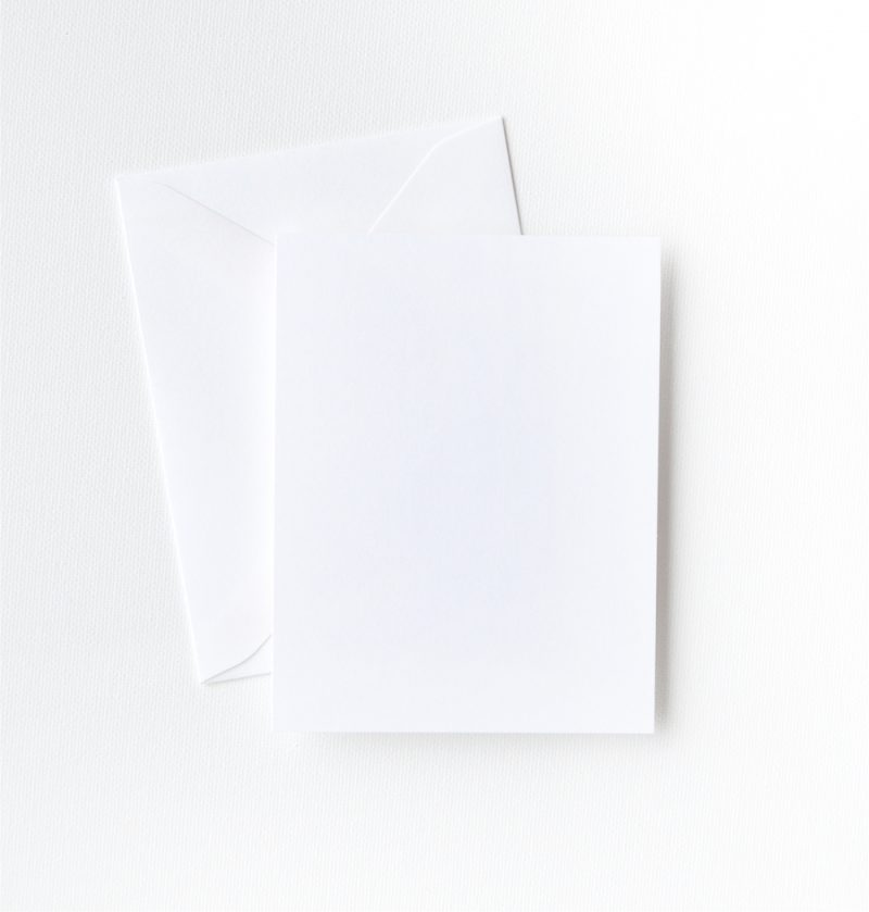 Custom printed folder thank you cards. Mospens Studio