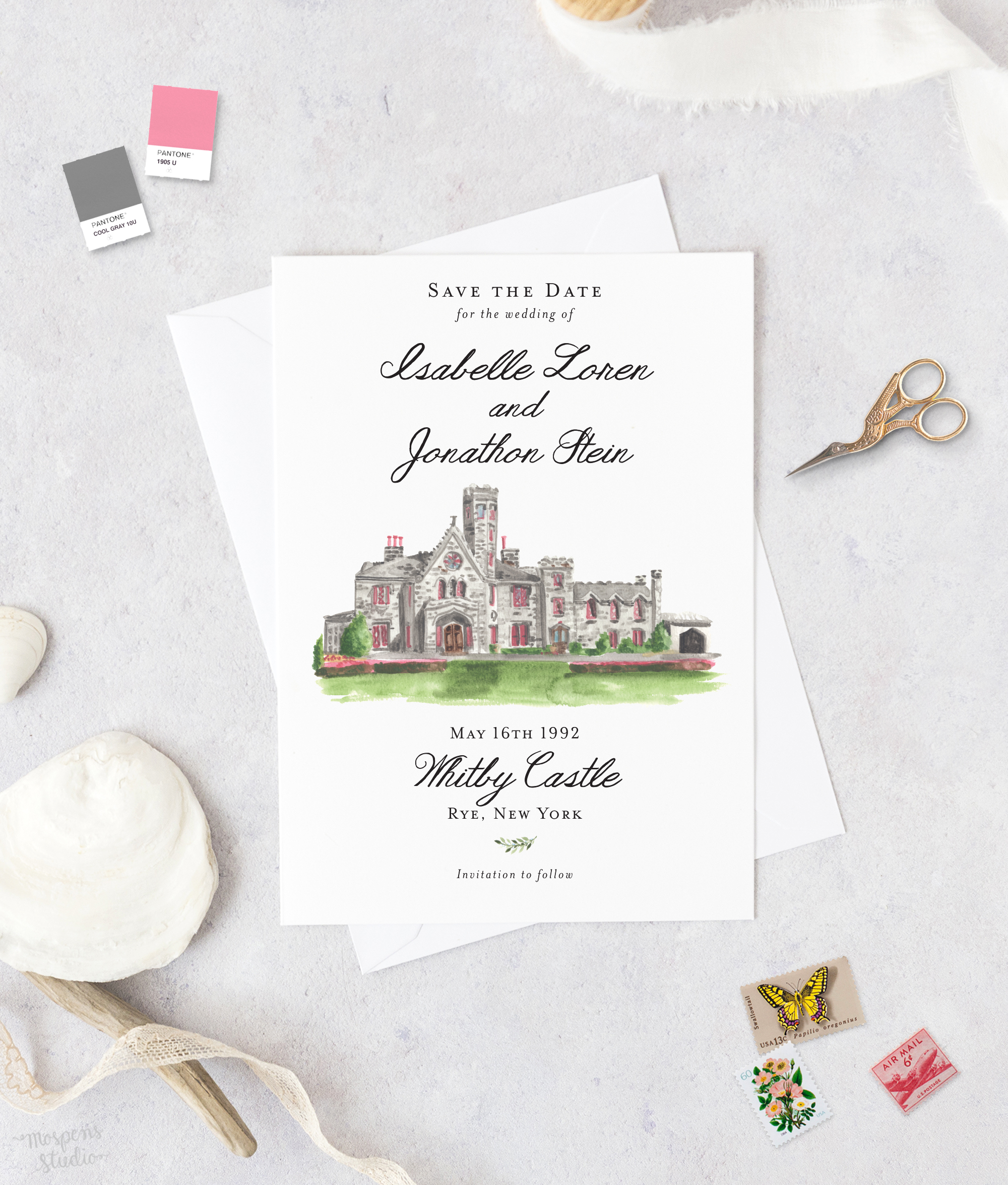 Whitby Castle Save The Date Cards