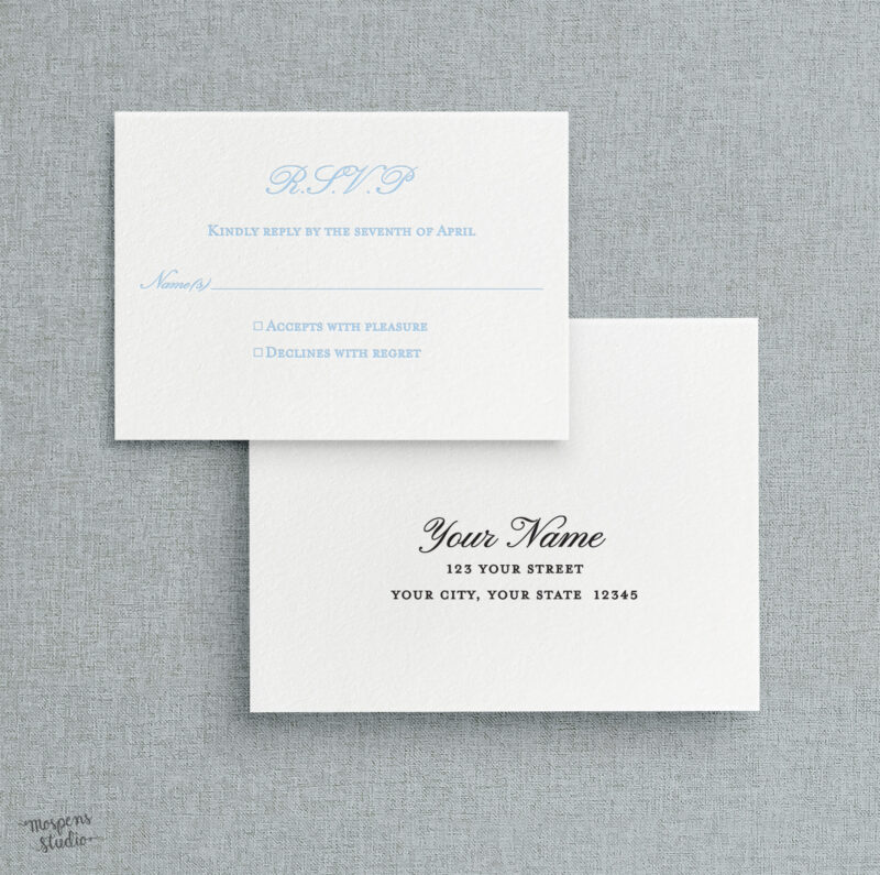 Letterpress wedding invitations