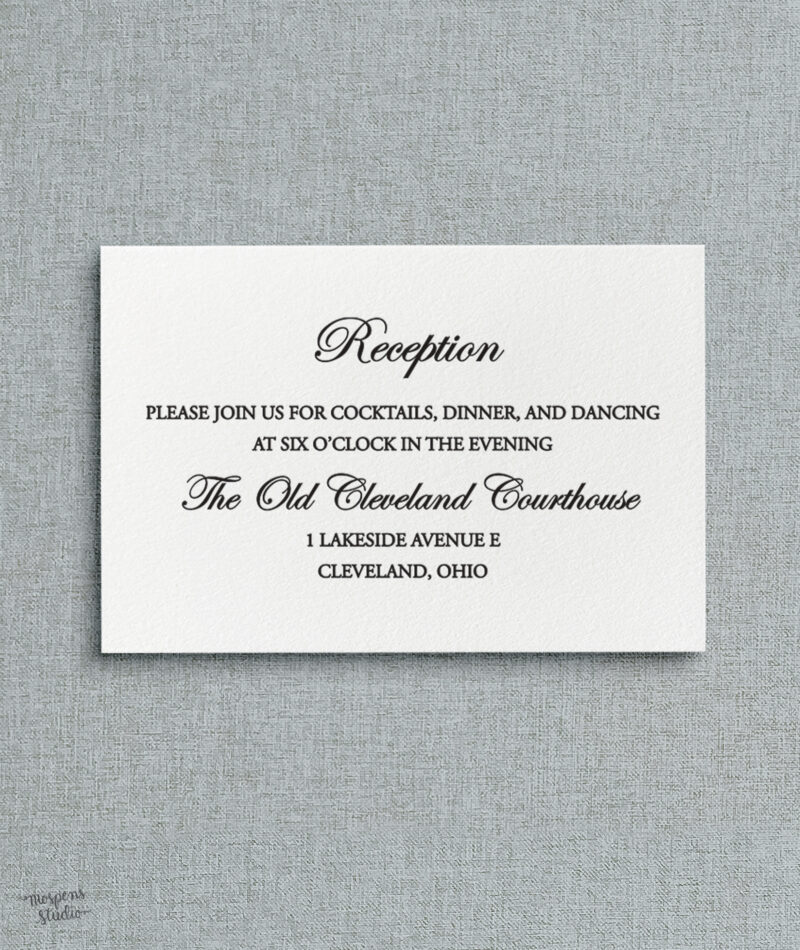 Letterpress wedding invitations