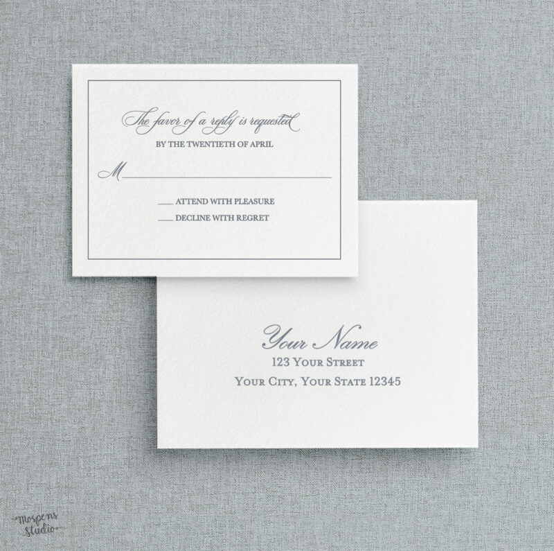 Letterpress wedding invitations