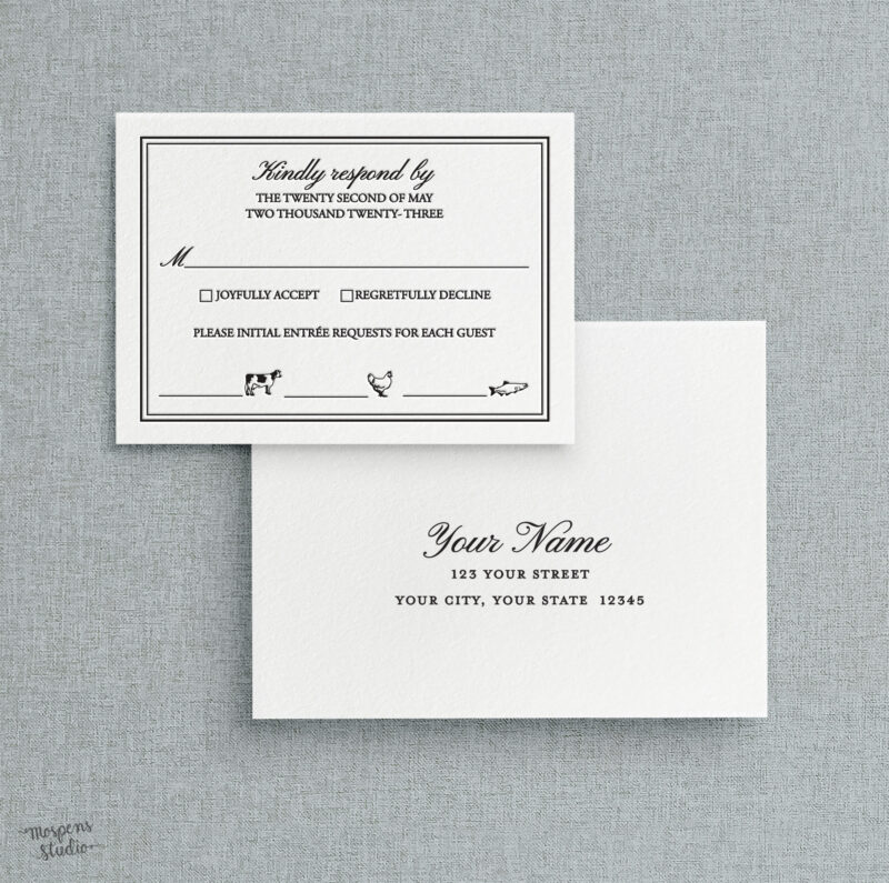 Letterpress wedding invitations